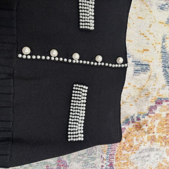 Sandro Pleated Knit Mini Skirt - Picture 7 of 7